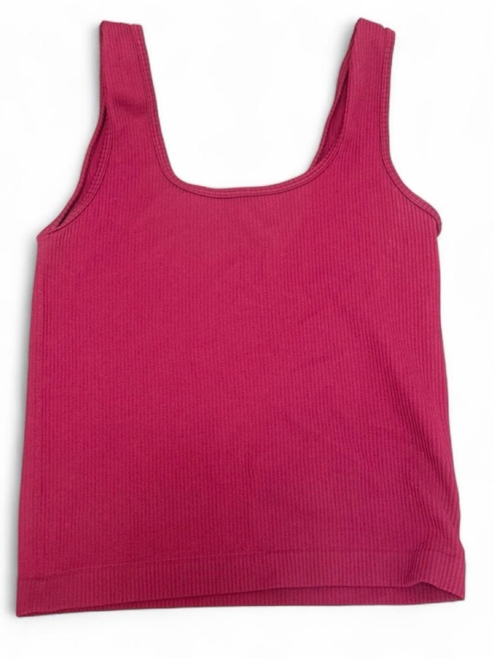 Everyday Ribbed Tank in Raspberry - Picture 2 of 2